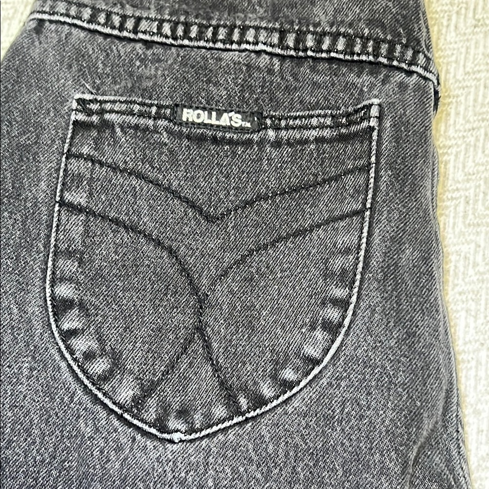 ROLLA'S High Rise Black Washed Jeans - Picture 2 of 11